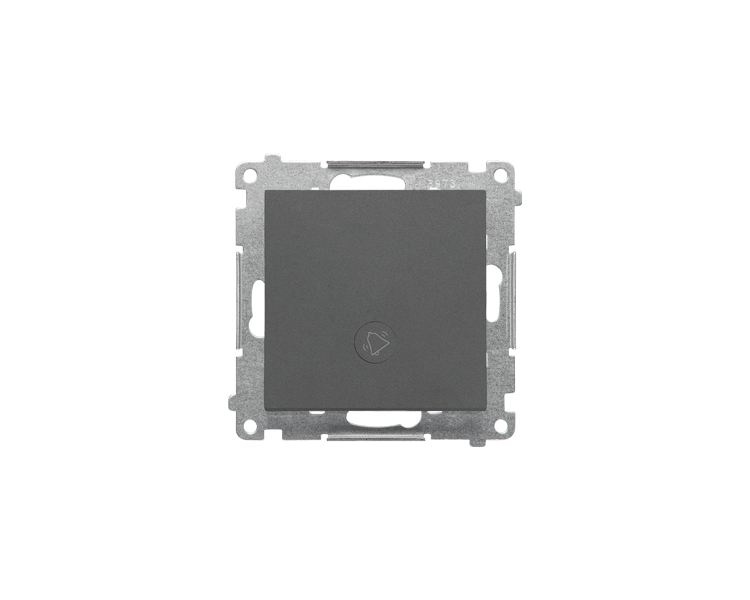 Przycisk dzwonek z podświetleniem LED (moduł) 10 AX, 250 V~, szybkozłącza, Grafitowy mat Simon 55 TD1L.01/116