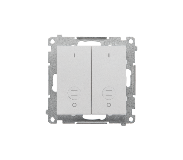 Łącznik potrójny (moduł) 10 AX, 250 V~, szybkozłącza, Aluminium mat Simon 55 TW31.01/143