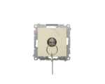 Łącznik na kluczyk chwilowy – przycisk (moduł) 2 pozycyjny 0-I styk N/O, 5 A, 250 V~, Szampański mat Simon 55 TP1K.01/144