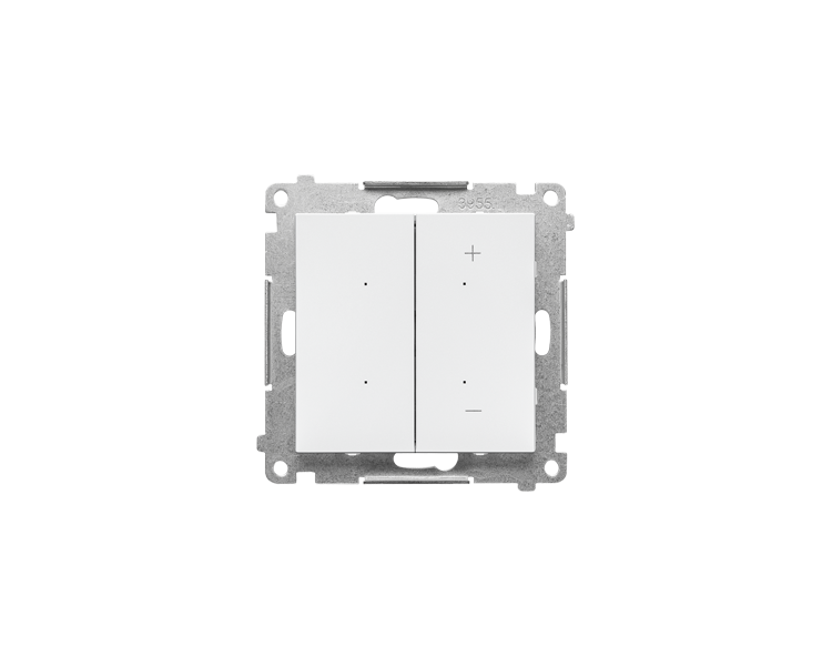 Ściemniacz do LED ściemnialnych, klawiszowy, 15-200 W, 230 V (moduł), Biały mat Simon 55 TESL1.01/111