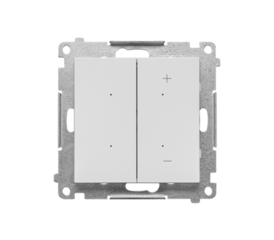 Ściemniacz do LED ściemnialnych, klawiszowy, 15-200 W, 230 V (moduł), Jasnoszary mat Simon 55 TESL1.01/114