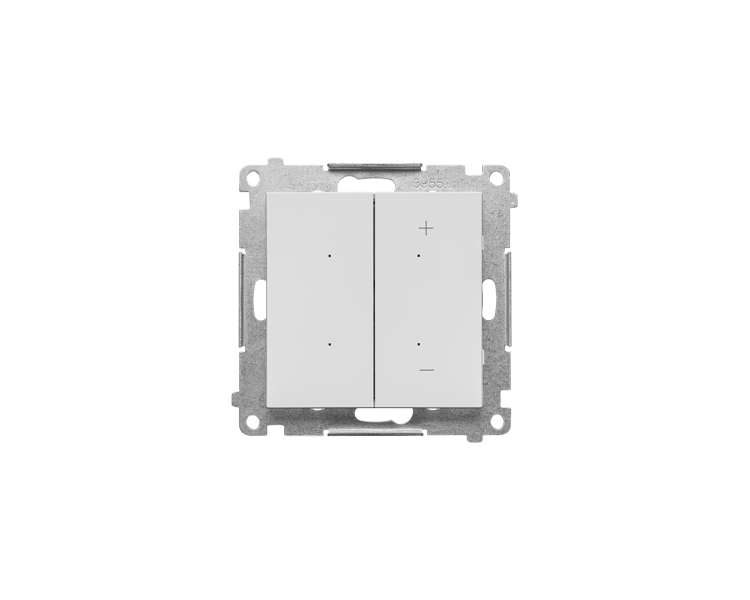 Ściemniacz do LED ściemnialnych, klawiszowy, 15-200 W, 230 V (moduł), Jasnoszary mat Simon 55 TESL1.01/114