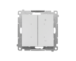 Ściemniacz do LED ściemnialnych, klawiszowy, 15-200 W, 230 V (moduł), Jasnoszary mat Simon 55 TESL1.01/114