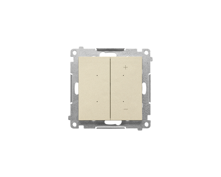 Ściemniacz do LED ściemnialnych, klawiszowy, 15-200 W, 230 V (moduł), Szampański mat Simon 55 TESL1.01/144