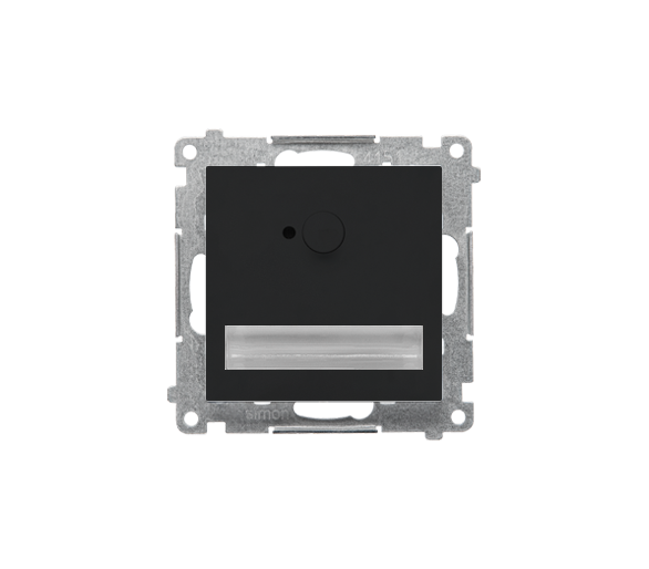 Oprawa oświetleniowa LED 14 V z czujnikiem ruchu (0,64 W). Barwa ciepła biała 3100 K, Czarny mat  !Wymagany zasilacz 14V Simon 55 TOSC3K14.01/149