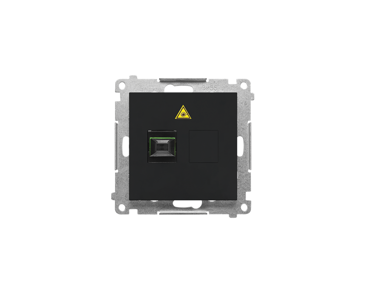 Gniazdo światłowodowe / optyczne pojedyncze SC/APC (moduł), Czarny mat Simon 55 TGS1.01/149