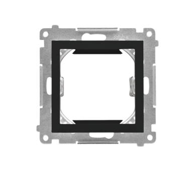 Adapter (przejściówka) na osprzęt standardu 45 × 45 mm, Czarny mat Simon 55 TA45.01/149