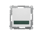 Sygnalizator świetlny LED – światło zielone (moduł) 230 V~, Biały mat Simon 55 TESS3.01/111