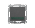 Sygnalizator świetlny LED – światło zielone (moduł) 230 V~, Grafitowy mat Simon 55 TESS3.01/116