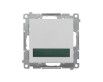 Sygnalizator świetlny LED – światło zielone (moduł) 230 V~, Aluminium mat Simon 55 TESS3.01/143
