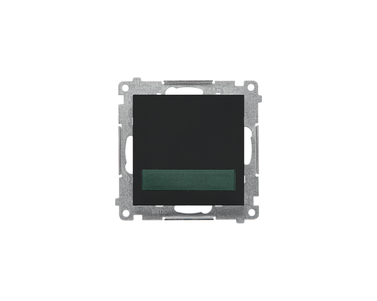 Sygnalizator świetlny LED – światło zielone (moduł) 230 V~, Czarny mat Simon 55 TESS3.01/149