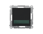 Sygnalizator świetlny LED – światło zielone (moduł) 230 V~, Czarny mat Simon 55 TESS3.01/149