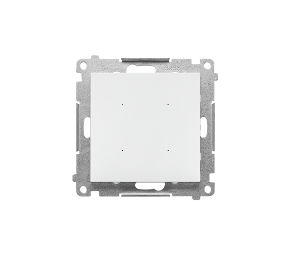 SWITCH – Sterownik przyciskowy oświetleniowy  - 1 wyjście 16A, z wbudowanym pomiarem energii, sterowany smartfonem [WiFi],  230 V (moduł), Biały mat Simon 55 GO TEW1W.01/111