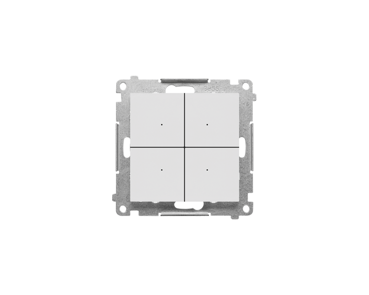 CONTROL B –  Nadajnik bateryjny Wi-Fi sterujący bezpośrednio innymi urządzeniami Simon GO, możliwość zapisania 28 akcji (moduł),, Jasnoszary mat Simon 55 GO TENB1W.01/114