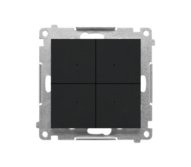 CONTROL B –  Nadajnik bateryjny Wi-Fi sterujący bezpośrednio innymi urządzeniami Simon GO, możliwość zapisania 28 akcji (moduł),, Czarny mat Simon 55 GO TENB1W.01/149