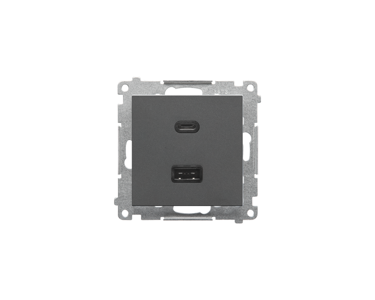 Ładowarka USB C+A (moduł), 30W, 230V, Grafitowy mat Simon 55 TEC2CAQ.01/116