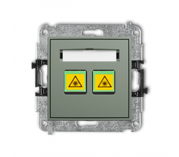 Gniazdo światłowodowe, optyczne podwójne, szałwiowy Karlik Mini 61MGOP-2