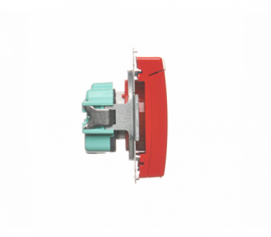 Gniazdo wtyczkowe pojedyncze w wersji IP44 -  klapka w kolorze pokrywy czerwony 16A BMGZ1BZ.01/22
