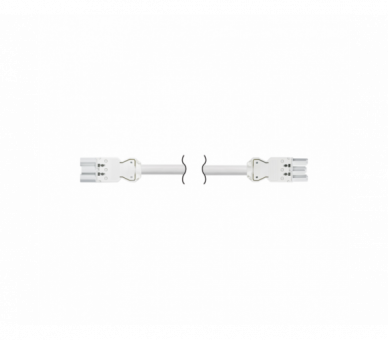 Kabel przyłączeniowy GESIS® dł.:1m 3x2,5mm2 wtyk męski - wtyk żeński 16A 250V czysta biel CR2010/9