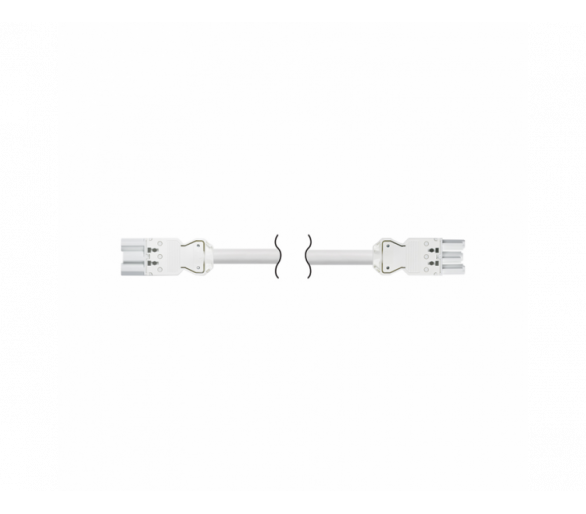 Kabel przyłączeniowy GESIS® dł.:1m 3x2,5mm2 wtyk męski - wtyk żeński 16A 250V czysta biel CR2010/9