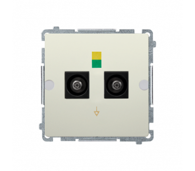 Gniazdo ekwipotencjalne podwójne beżowy BMGEK2.01/12