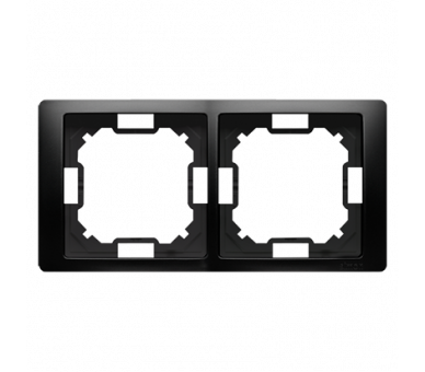 Ramka 2- krotna czarny mat BMRC2/49