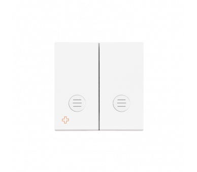 Klawisz podwójny z oczkiem do: SW5L2M, SP2L2, Antybakteryjny, Biały mat Simon 55 TKW5L2/AB111