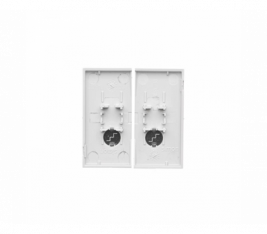 Klawisz podwójny z oczkami do: SW6/2L2M, Jasnoszary mat Simon 55 TKW6/2L2/114