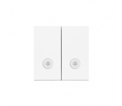 Klawisz podwójny z oczkami z piktogramami krzyżowymi do: SW7/2L2M, Biały mat Simon 55 TKW7/2L2/111