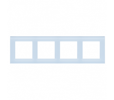 Ramka 4-krotna Nature, Szkło mrożone błękitne Simon 55 TRN4/180