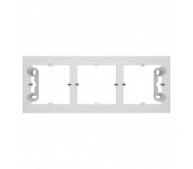 Puszka natynkowa 3-krotna do ramek LINE/DUO. Wyokość: 40mm, Jasnoszary mat Simon 55 TPN3/114