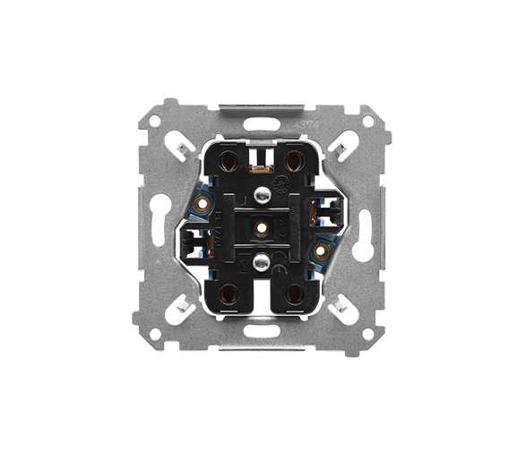 Gniazdo wtyczkowe podwójne z uziemieniem (mechanizm) 16 A, 250 V~, szybkozłącza Simon 55 SGZ2CM