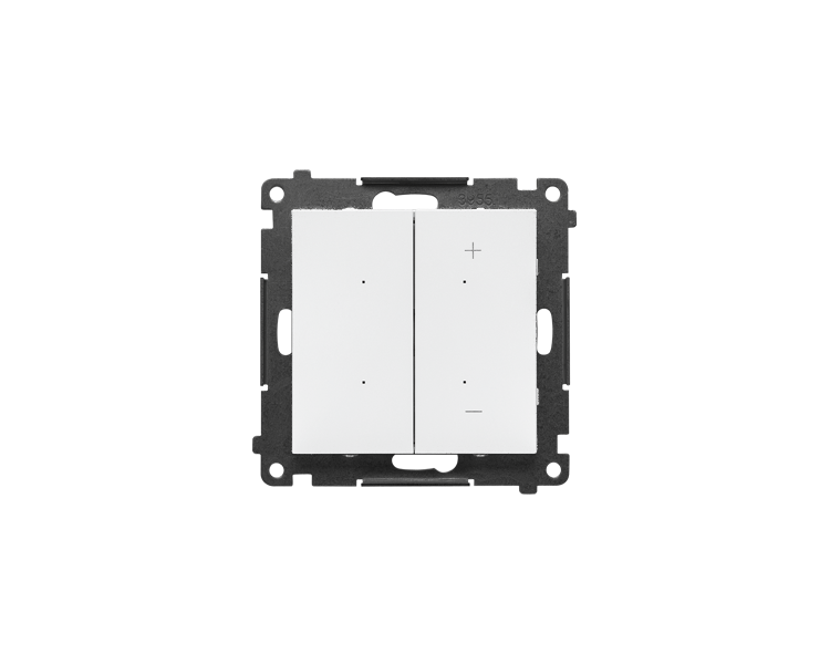 DIMMER – Ściemniacz do LED ściemnialnych, klawiszowy, 15-250 W, 230 V, sterowany smartfonem [WiFi], (moduł) , Biały mat Simon 55 GO TESL1W.01/111