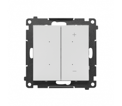 DIMMER – Ściemniacz do LED ściemnialnych, klawiszowy, 15-250 W, 230 V, sterowany smartfonem [WiFi], (moduł) , Jasnoszary mat Simon 55 GO TESL1W.01/114