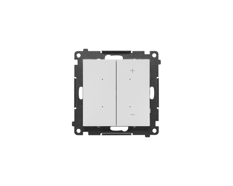 DIMMER – Ściemniacz do LED ściemnialnych, klawiszowy, 15-250 W, 230 V, sterowany smartfonem [WiFi], (moduł) , Jasnoszary mat Simon 55 GO TESL1W.01/114