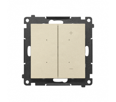 DIMMER – Ściemniacz do LED ściemnialnych, klawiszowy, 15-250 W, 230 V, sterowany smartfonem [WiFi], (moduł) , Szampański mat Simon 55 GO TESL1W.01/144