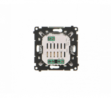 Łącznik elektroniczny pojedynczy z funcją przycisku lub łącznika czasowego, 16 A, 230 V (moduł), Aluminium mat Simon 55 TEW1.01/143