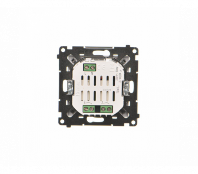 Łącznik elektroniczny podwójny z funcją przycisku lub łącznika czasowego, 2x10 A, 230 V (moduł), Jasnoszary mat Simon 55 TEW2.01/114