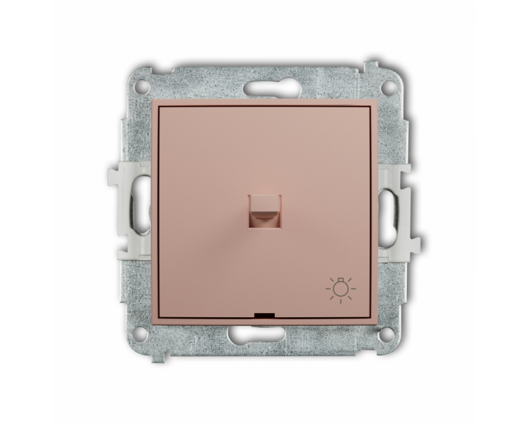 Łącznik zwierny światło w stylu amerykańskim, łososiowy Karlik ICON 62IWPUS-5 Łącznik zwierny światło w stylu amerykańskim, łososiowy Karlik ICON 62IWPUS-5