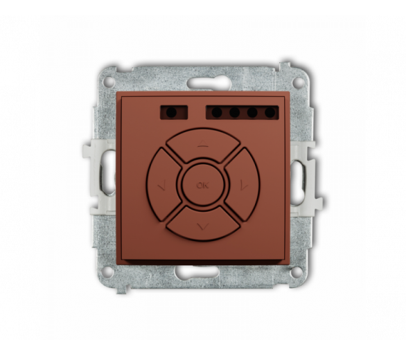 Elektroniczny sterownik rolet (przycisk strefowy), terakota Karlik ICON 63ISR-5