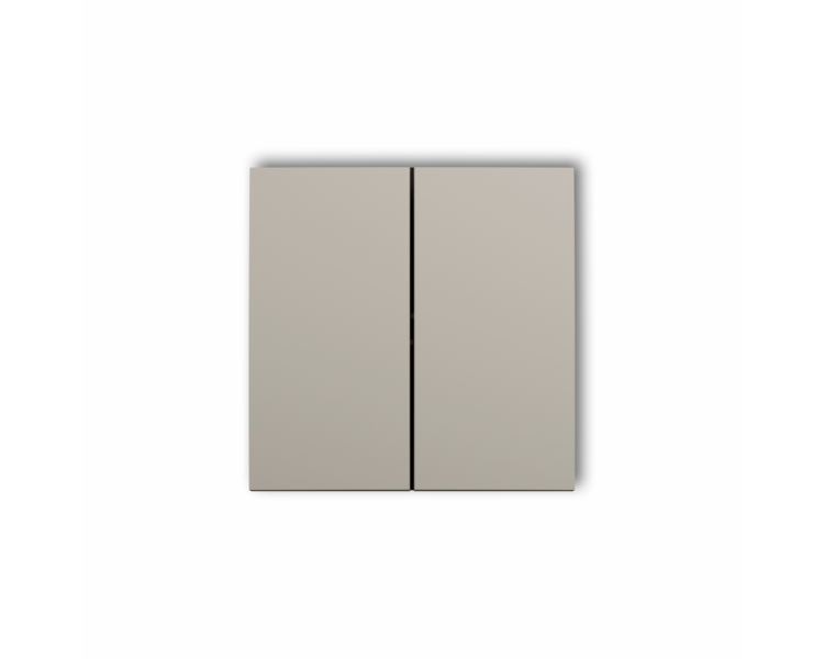 Klawisze podwójne do łączników ICON, MINI (komplet dwóch sztuk), taupe Karlik 60DKL-2