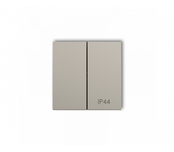 Klawisze podwójne do łączników IP 44 ICON, MINI (komplet dwóch sztuk), taupe Karlik 60MKLH-2