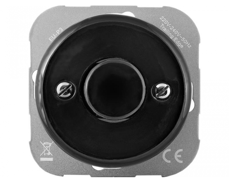 Ściemniacz oświetlenia LED Retro ceramic, max. 300W (150W LED) czarny