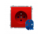 Gniazdo wtyczkowe pojedyncze DATA z kluczem uprawniającym czerwony 16A BMGD1.01/22
