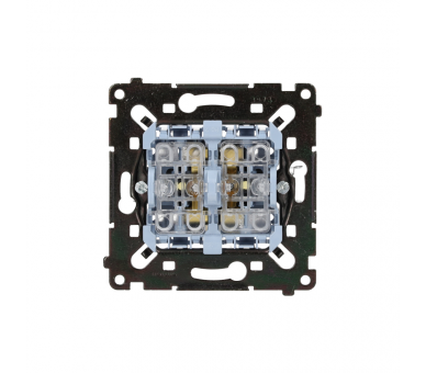 Łącznik świecznikowy z podświetleniem LED, (mechanizm), 10AX, Simon 55 SW5L2MR
