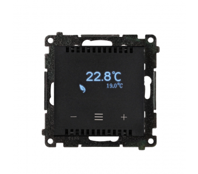 Termostat programowalny Wi-Fi, czarny mat Simon 55 GO TETD2W.01/149