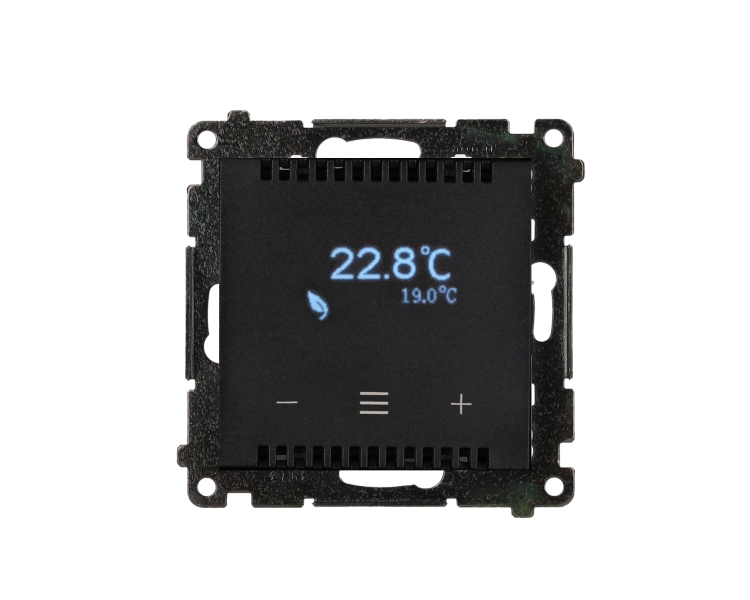 Termostat programowalny Wi-Fi, czarny mat Simon 55 GO TETD2W.01/149 Termostat programowalny Wi-Fi, czarny mat Simon 55 GO TETD2W.01/149