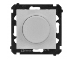 Ściemniacz do LED ściemnialnych, naciskowo-obrotowy, jednobiegunowy, 230V, moduł, 2W÷200W, aluminium mat Simon 55 TES9L.01/143