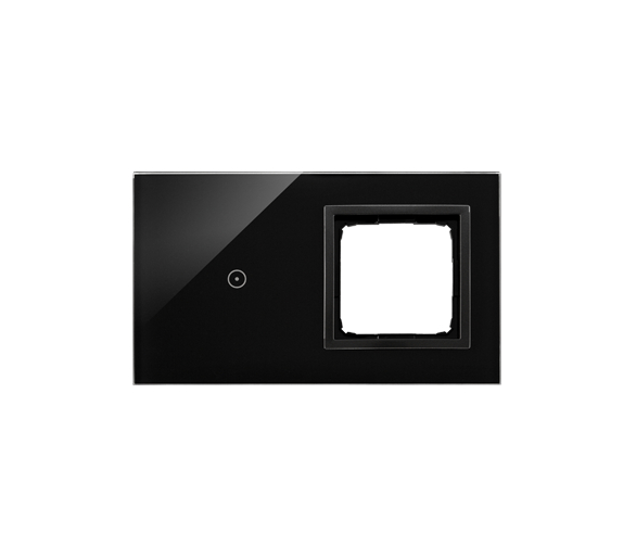 Panel dotykowy 2 moduły 1 pole dotykowe, otwór na osprzęt Simon 54, wulkaniczna lawa DSTR210/75