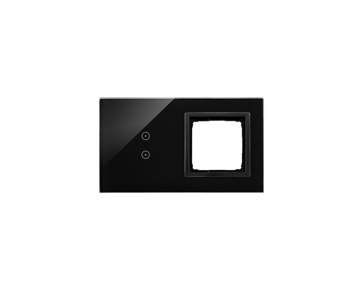 Panel dotykowy 2 moduły 2 pola dotykowe pionowe, otwór na osprzęt Simon 54, wulkaniczna lawa DSTR230/75 Panel dotykowy 2 moduły 2 pola dotykowe pionowe, otwór na osprzęt Simon 54, wulkaniczna lawa DSTR230/75